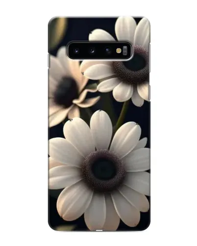 Чохол для Samsung Galaxy S10e з картинкою «Білі маргаритки макро»