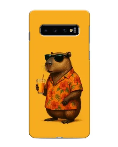 Чехол для Samsung Galaxy S10e с картинкой «Капибара на отдыхе» Чехол для Samsung Galaxy S10e с картинкой «Капибара на отдыхе»