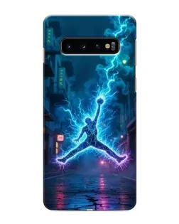 Чохол для Samsung Galaxy s10 Plus з картинкою «Jordan Gold Jumpman»