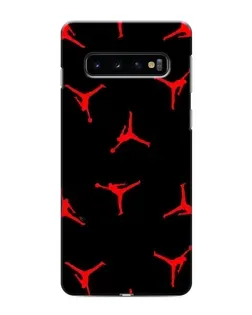 Чохол для Samsung Galaxy s10 Plus з картинкою «Jordan Red Pattern»