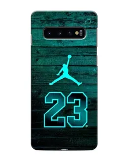 Чохол для Samsung Galaxy s10 Plus з картинкою «Jordan Cyan 23»