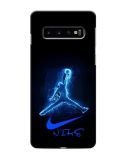 Чохол для Samsung Galaxy s10 Plus з картинкою «Jordan Neon Blue»