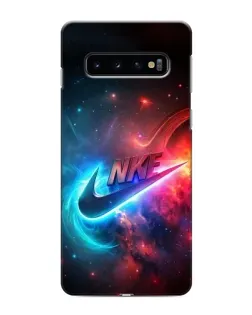 Чохол для Samsung Galaxy s10 Plus з картинкою «Вогняний логотип Nike»