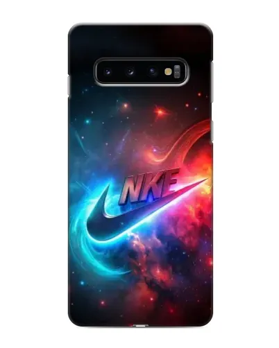 Чохол для Samsung Galaxy s10 Plus з картинкою «Вогняний логотип Nike»
