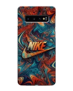 Чохол для Samsung Galaxy s10 Plus з картинкою «Nike в абстракції»