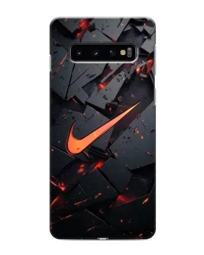 Чохол для Samsung Galaxy s10 Plus з картинкою «Nike — ефект розломів»