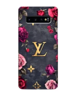 Чохол для Samsung Galaxy s10 Plus з картинкою «Квітковий Louis Vuitton»