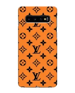 Чохол для Samsung Galaxy s10 Plus з картинкою «Помаранчевий стиль LV»