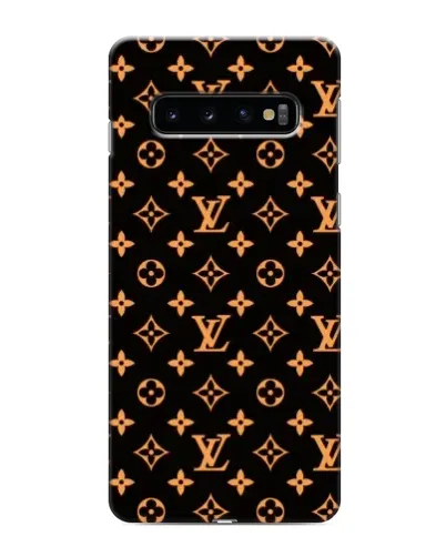 Чохол для Samsung Galaxy s10 Plus з картинкою «Золота монограма LV»