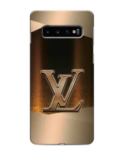 Чохол для Samsung Galaxy s10 Plus з картинкою «LV — золоте сяйво»