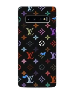 Чохол для Samsung Galaxy s10 Plus з картинкою «Кольорова монограма LV»