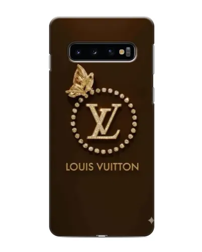 Чохол для Samsung Galaxy s10 Plus з картинкою «LV — золота печатка»