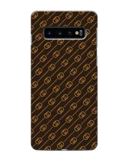 Чохол для Samsung Galaxy s10 Plus з картинкою «Gucci — золоті діагоналі»