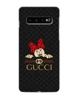 Чохол для Samsung Galaxy s10 Plus з картинкою «Мінні Маус Gucci — чорний»
