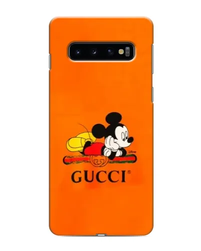 Чехол для Samsung Galaxy s10 Plus с картинкой «Микки Маус Gucci — оранж» Чехол для Samsung Galaxy s10 Plus с картинкой «Микки Маус Gucci — оранж»