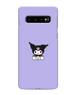 Чохол для Samsung Galaxy s10 Plus з картинкою «Kuromi — фіолетовий мінімалізм»