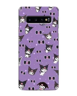 Чохол для Samsung Galaxy s10 Plus з картинкою «Kuromi — патерн»