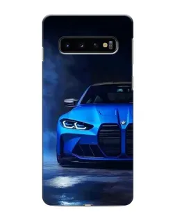 Чохол для Samsung Galaxy s10 Plus з картинкою «Блакитна BMW M4»