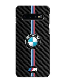 Чохол для Samsung Galaxy s10 Plus з картинкою «Емблема BMW та карбон»