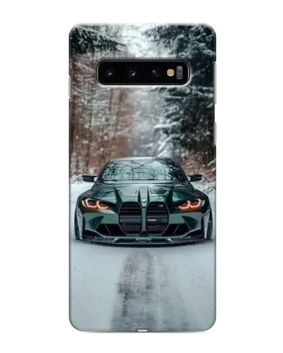 Чохол для Samsung Galaxy s10 Plus з картинкою «BMW у зимовому лісі» Чохол для Samsung Galaxy s10 Plus з картинкою «BMW у зимовому лісі»