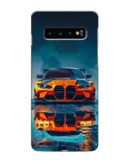 Чехол для Samsung Galaxy s10 Plus с картинкой «BMW — золотая эмблема»