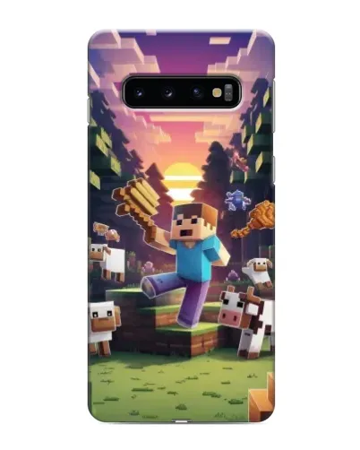 Чохол для Samsung Galaxy s10 Plus з картинкою «Стів на фермі» Чохол для Samsung Galaxy s10 Plus з картинкою «Стів на фермі»