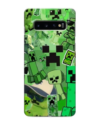 Чохол для Samsung Galaxy s10 Plus з картинкою «Кріпери Minecraft» Чохол для Samsung Galaxy s10 Plus з картинкою «Кріпери Minecraft»