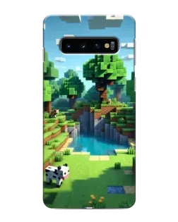 Чохол для Samsung Galaxy s10 Plus з картинкою «Minecraft літній день»