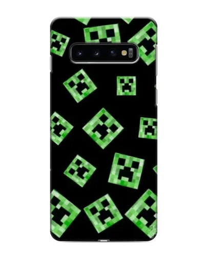 Чохол для Samsung Galaxy s10 Plus з картинкою «Паттерн з кріперами» Чохол для Samsung Galaxy s10 Plus з картинкою «Паттерн з кріперами»