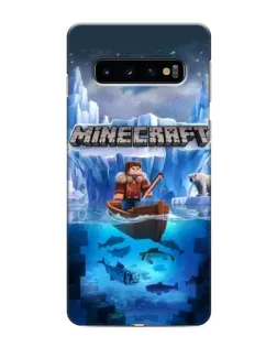 Чохол для Samsung Galaxy s10 Plus з картинкою «Minecraft льодянийсвіт»