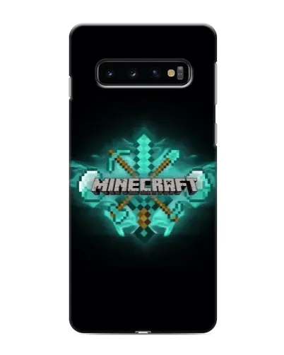 Чохол для Samsung Galaxy s10 Plus з картинкою «Minecraft Diamond лого» Чохол для Samsung Galaxy s10 Plus з картинкою «Minecraft Diamond лого»