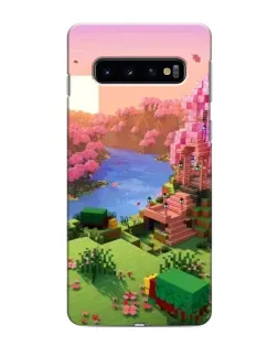 Чохол для Samsung Galaxy s10 Plus з картинкою «Рожеве дерево Minecraft»