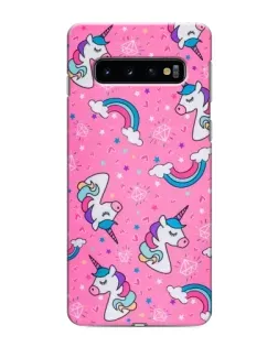Чехол для Samsung Galaxy s10 Plus с картинкой «Unicorn паттерн розовый» Чехол для Samsung Galaxy s10 Plus с картинкой «Unicorn паттерн розовый»