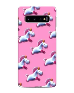 Чехол для Samsung Galaxy s10 Plus с картинкой «Единороги на розовом» Чехол для Samsung Galaxy s10 Plus с картинкой «Единороги на розовом»