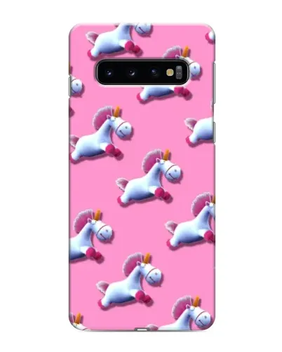 Чехол для Samsung Galaxy s10 Plus с картинкой «Единороги на розовом»