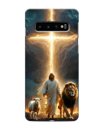 Чехол для Samsung Galaxy s10 Plus с картинкой «Лев Иуды и Свет»