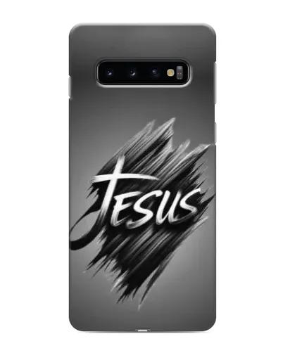 Чехол для Samsung Galaxy s10 Plus с картинкой «Надпись Jesus Graffiti»