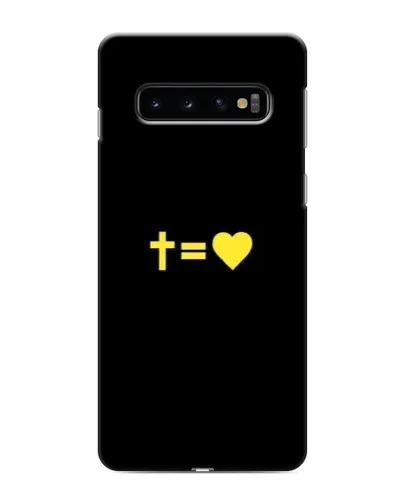 Чехол для Samsung Galaxy s10 Plus с картинкой «Сердце и Крест»