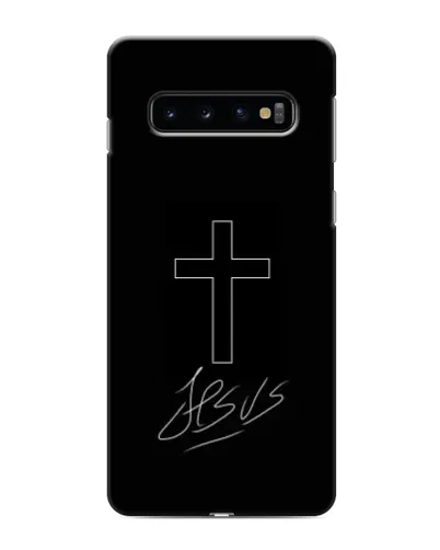 Чехол для Samsung Galaxy s10 Plus с картинкой «Графический крест Jesus» Чехол для Samsung Galaxy s10 Plus с картинкой «Графический крест Jesus»