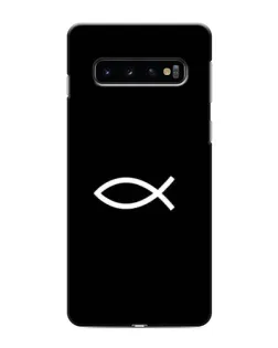 Чехол для Samsung Galaxy s10 Plus с картинкой «Символ рыбы Jesus»