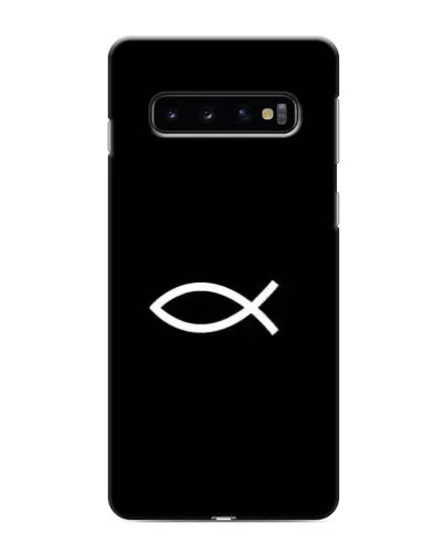 Чехол для Samsung Galaxy s10 Plus с картинкой «Символ рыбы Jesus» Чехол для Samsung Galaxy s10 Plus с картинкой «Символ рыбы Jesus»