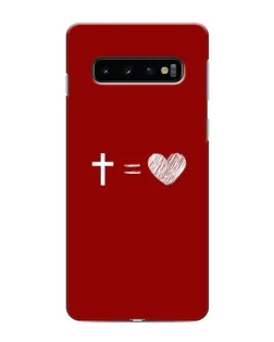 Чехол для Samsung Galaxy s10 Plus с картинкой «Уравнение любви»