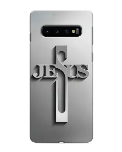 Чехол для Samsung Galaxy s10 Plus с картинкой «Металлический крест Jesus» Чехол для Samsung Galaxy s10 Plus с картинкой «Металлический крест Jesus»