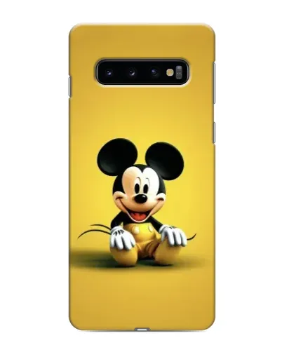 Чохол для Samsung Galaxy s10 Plus з картинкою «Міккі на жовтому»