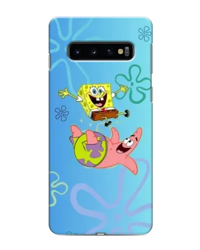 Чохол для Samsung Galaxy s10 Plus з картинкою «Спанч Боб та Патрік»
