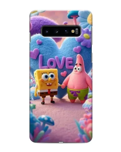 Чохол для Samsung Galaxy s10 Plus з картинкою «Губка Боб Патрік»
