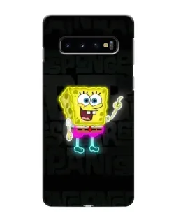Чохол для Samsung Galaxy s10 Plus з картинкою «Неоновий Губка Боб»