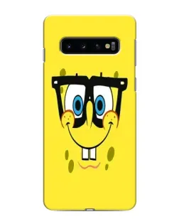 Чехол для Samsung Galaxy s10 Plus с картинкой «Минималистичный Спанч Боб»
