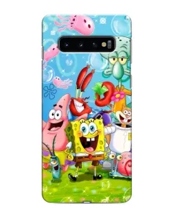 Чехол для Samsung Galaxy s10 Plus с картинкой «Губка Боб и друзья»