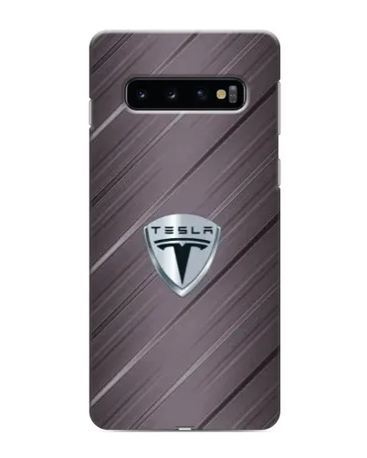 Чехол для Samsung Galaxy s10 Plus с картинкой «Металлическая текстура Tesla» Чехол для Samsung Galaxy s10 Plus с картинкой «Металлическая текстура Tesla»